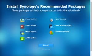 Synology DS418j Packages recommandés