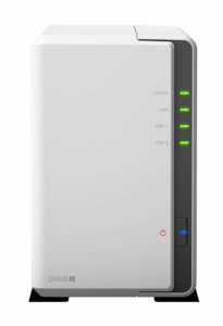 Pannello frontale di Synology DS220j