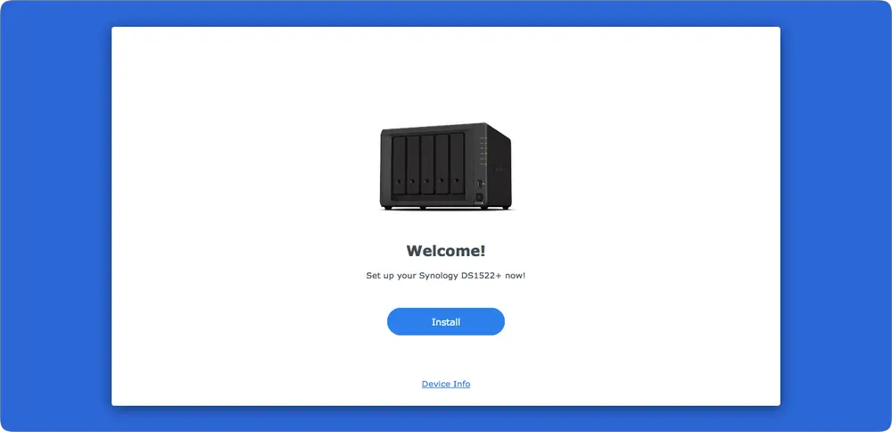 Installation Synology DS1522+