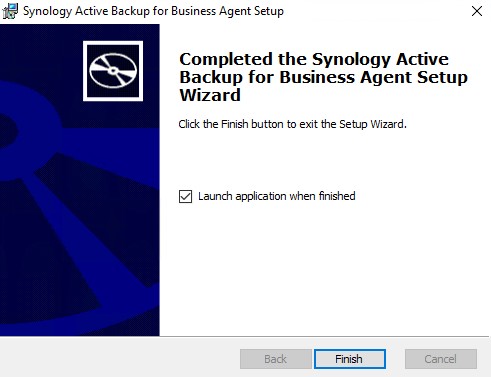 Instalar o agente do Active Backup for Business num PC