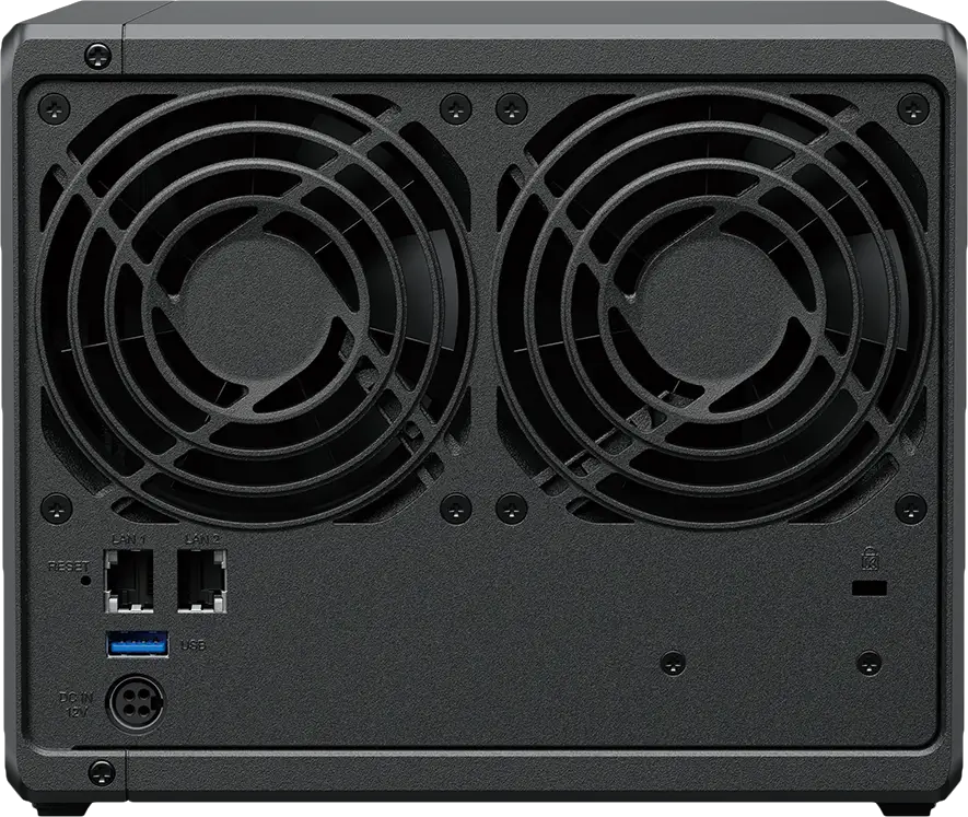 Panel posterior de Synology DS423