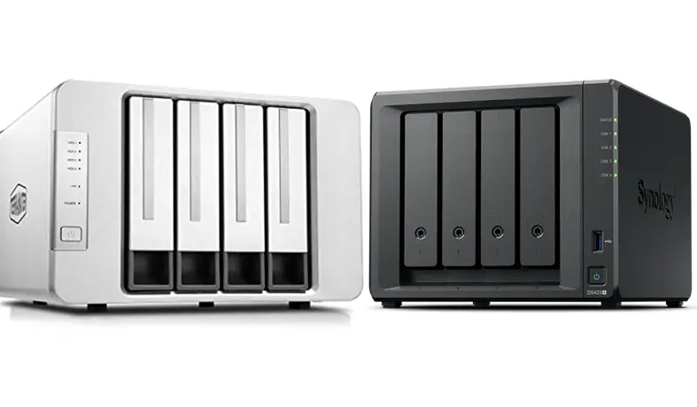 Diseño TerraMaster F4-423 vs Synology DS423+
