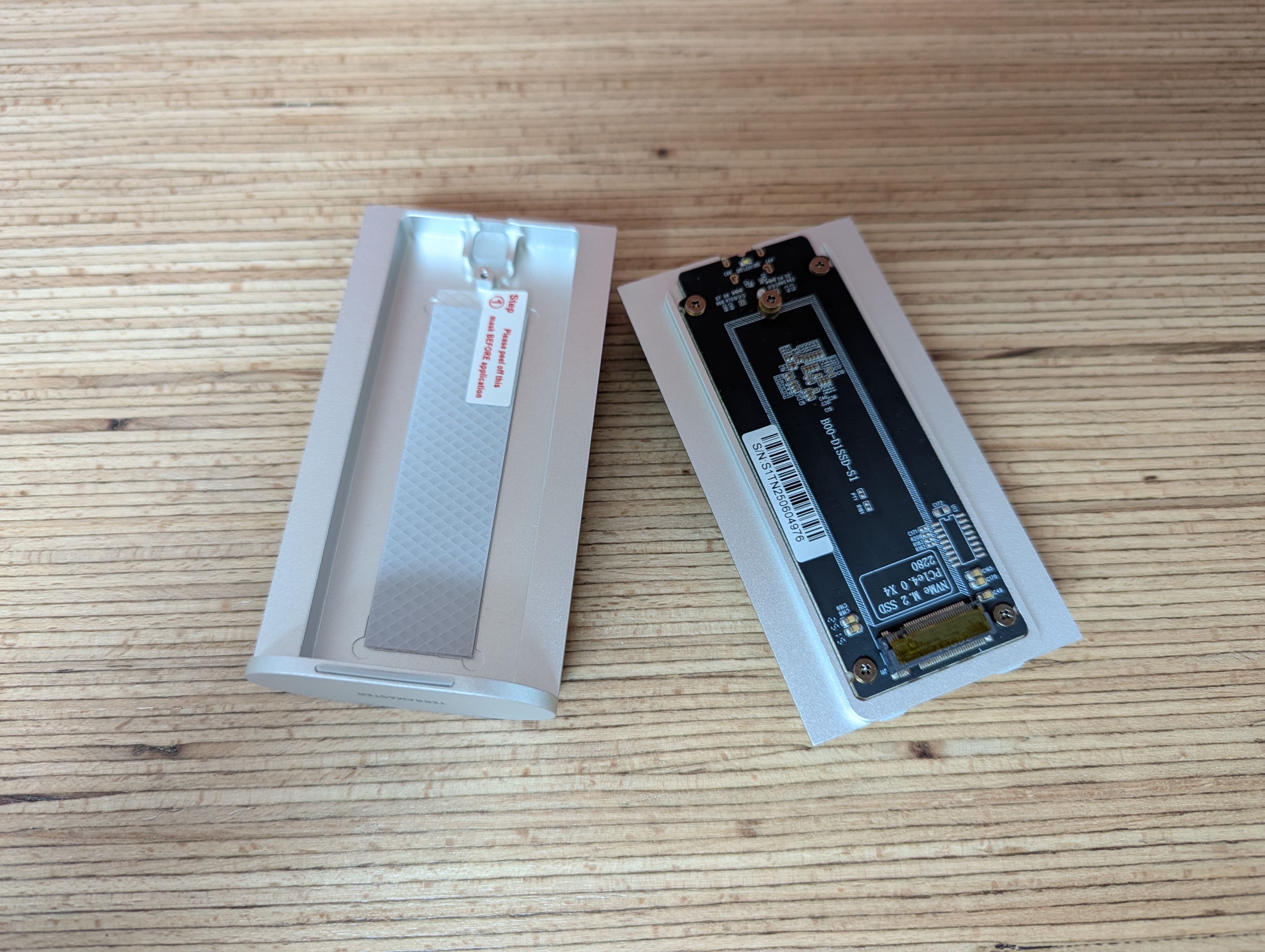 Ouverture terramaster d1 ssd plus